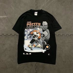 Vintage 90s Paul Coffey Philadelphia Flyers T-Shirt